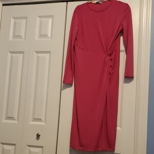 Zara Fuchsia Long Sleeve Dress